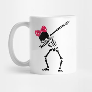 Dabbing skeleton girl, Dabbing skeleton, Dab Mug